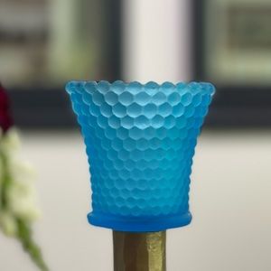 🦋Frosted Turquoise Hobnail Votive🦋